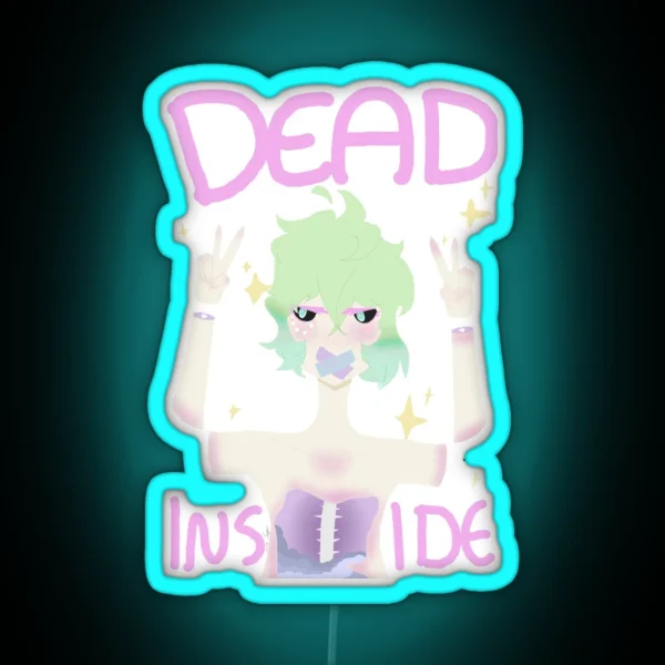 Dead Inside Yami Kawaii RGB Neon Sign