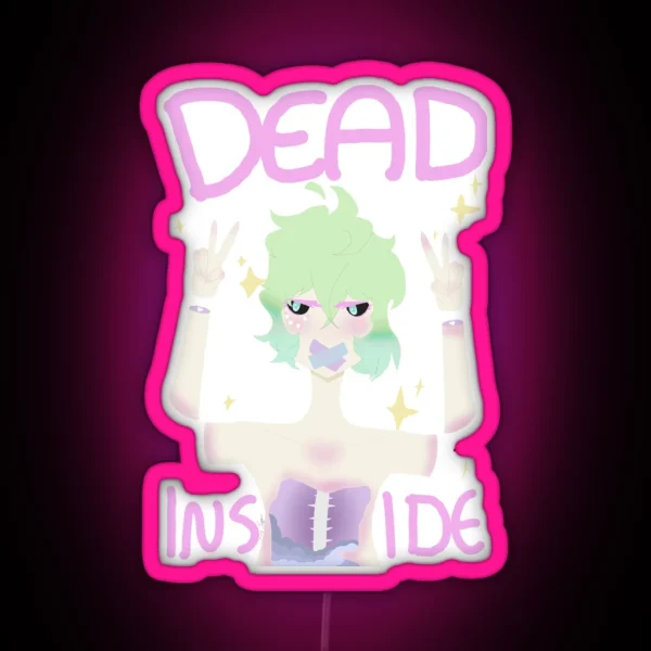 Dead Inside Yami Kawaii RGB Neon Sign