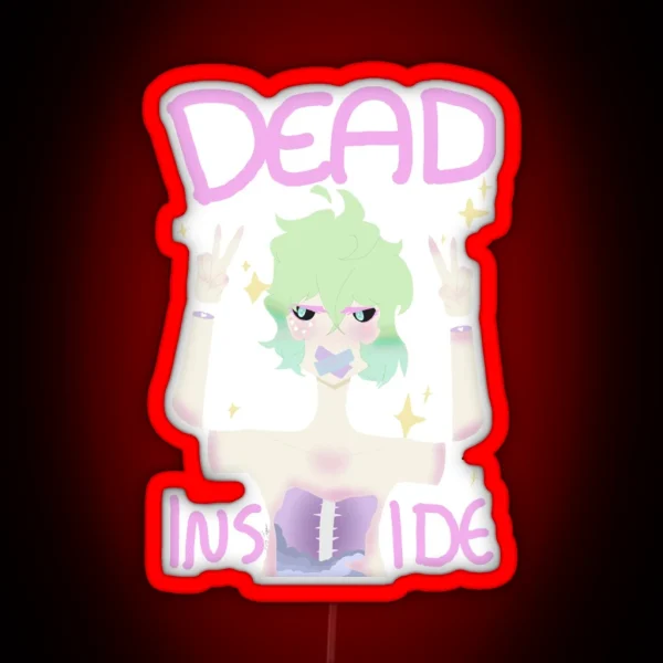 Dead Inside Yami Kawaii RGB Neon Sign