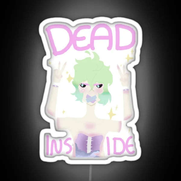 Dead Inside Yami Kawaii RGB Neon Sign