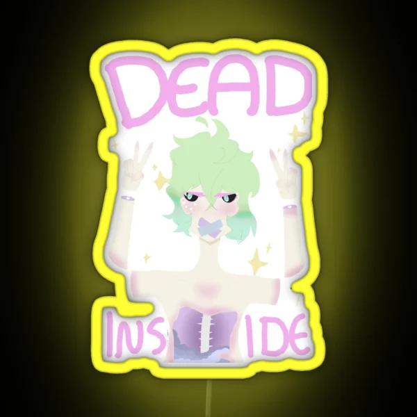 Dead Inside Yami Kawaii RGB Neon Sign