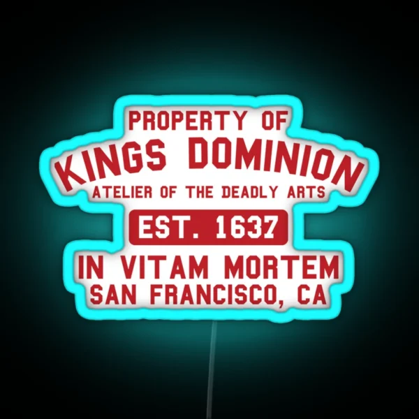 Deadly Class Kings Dominion Tee RGB Neon Sign