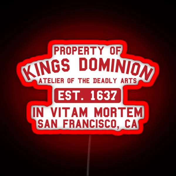 Deadly Class Kings Dominion Tee RGB Neon Sign
