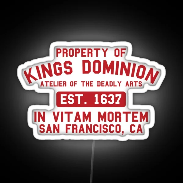 Deadly Class Kings Dominion Tee RGB Neon Sign