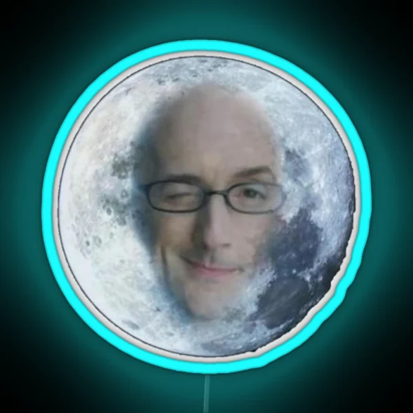 Dean Pelton Moon RGB Neon Sign
