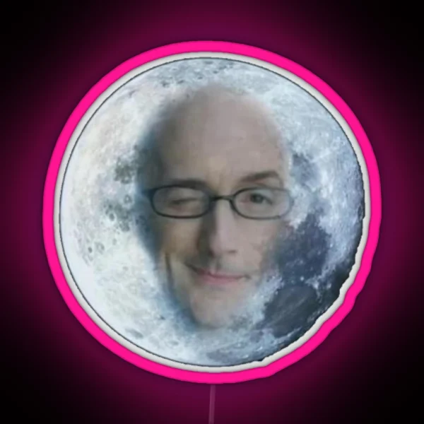 Dean Pelton Moon RGB Neon Sign