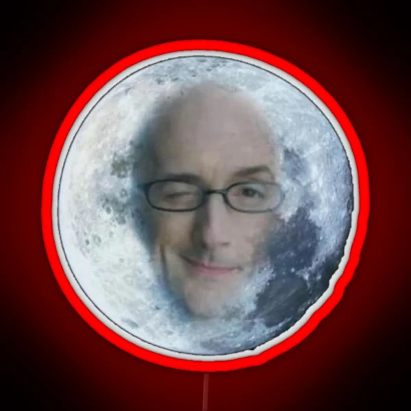 Dean Pelton Moon RGB Neon Sign