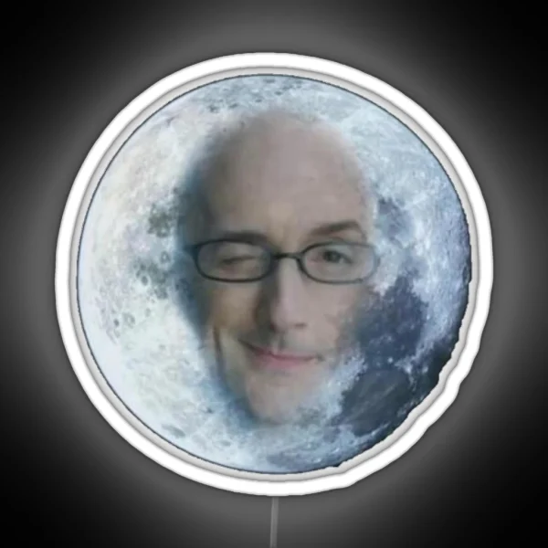 Dean Pelton Moon RGB Neon Sign