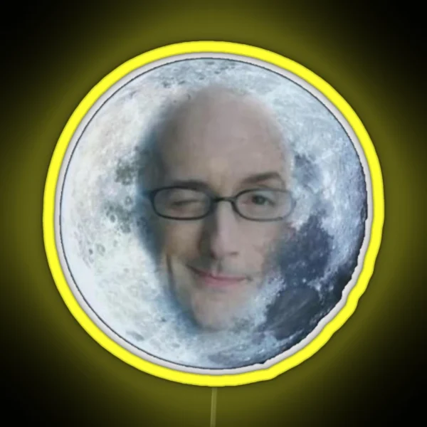 Dean Pelton Moon RGB Neon Sign