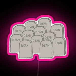 Dean Winchester Graveyard RGB Neon Sign