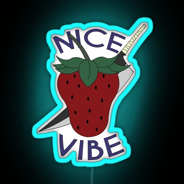 Death And Strawberry RGB Neon Sign