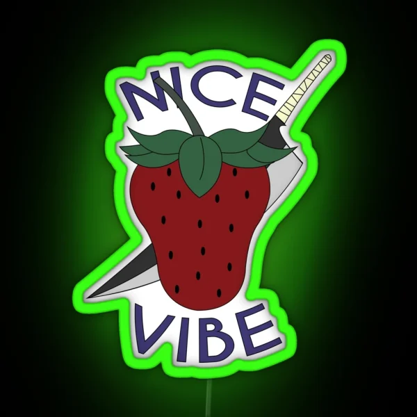 Death And Strawberry RGB Neon Sign