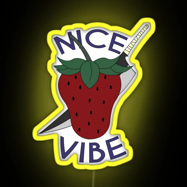 Death And Strawberry RGB Neon Sign
