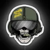Death From Above Grim Reaper Helicopter Pilot US ARMY Aviation Design RGB Neon Sign - Image 5
