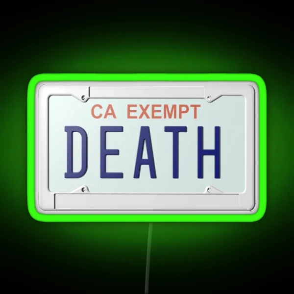 Death Grips Plate RGB Neon Sign