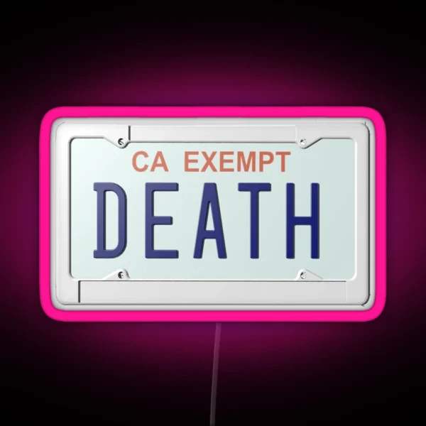 Death Grips Plate RGB Neon Sign