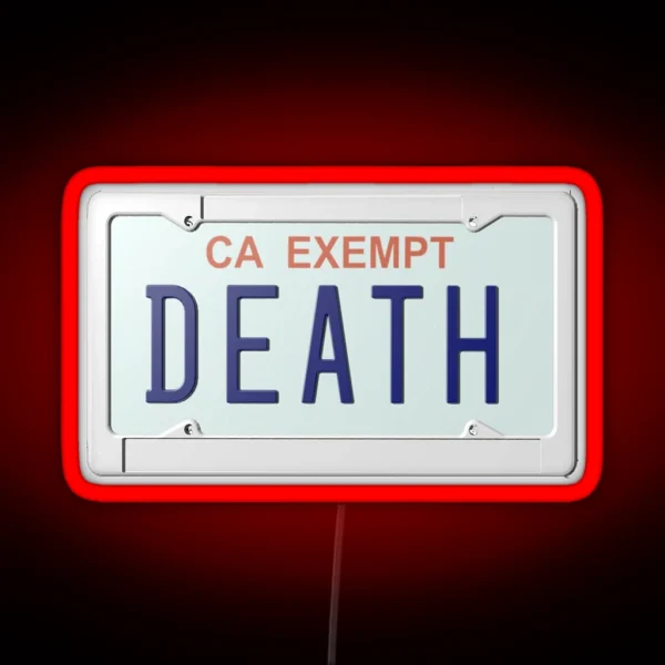 Death Grips Plate RGB Neon Sign