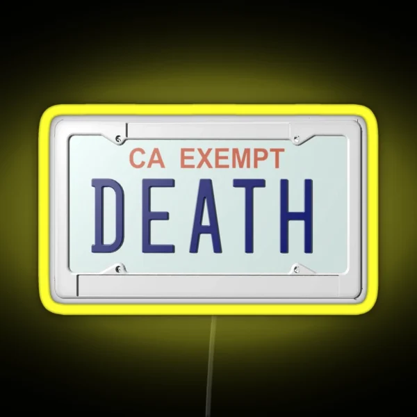 Death Grips Plate RGB Neon Sign
