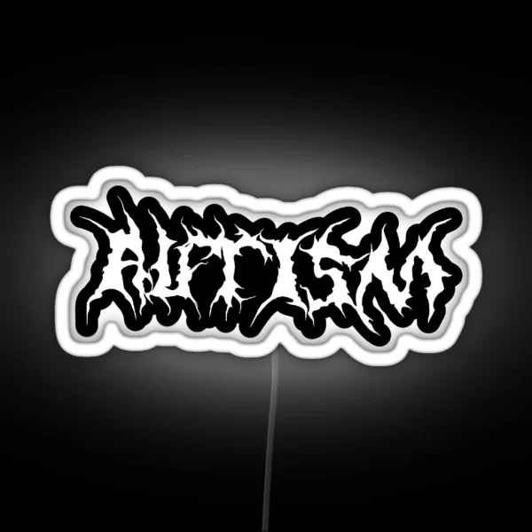 Death Metal Autism RGB Neon Sign