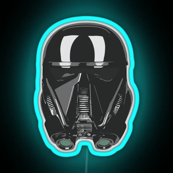 Death Trooper Helmet RGB Neon Sign