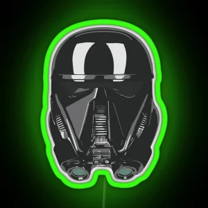Death Trooper Helmet RGB Neon Sign