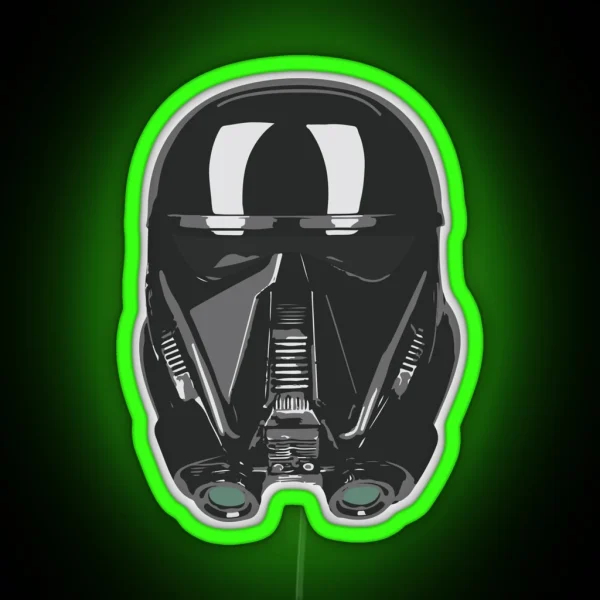 Death Trooper Helmet RGB Neon Sign