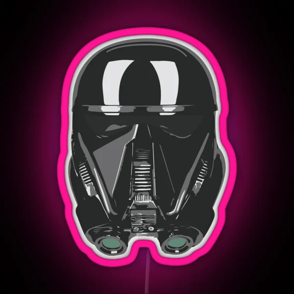Death Trooper Helmet RGB Neon Sign
