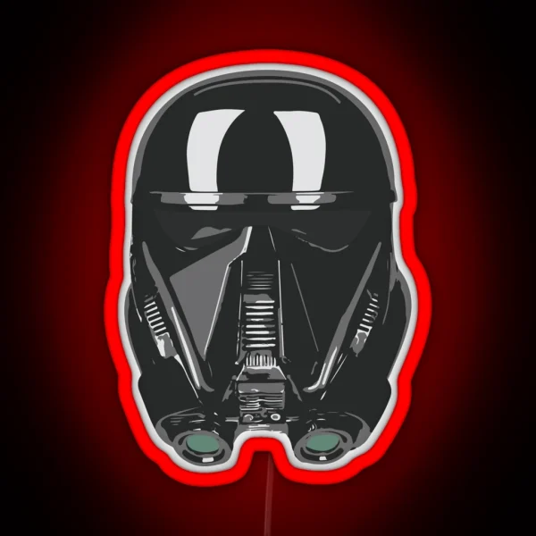Death Trooper Helmet RGB Neon Sign