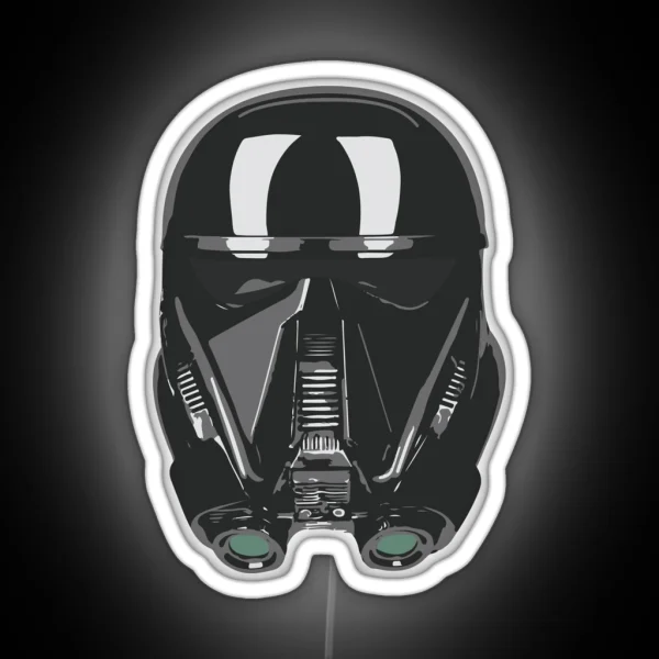 Death Trooper Helmet RGB Neon Sign