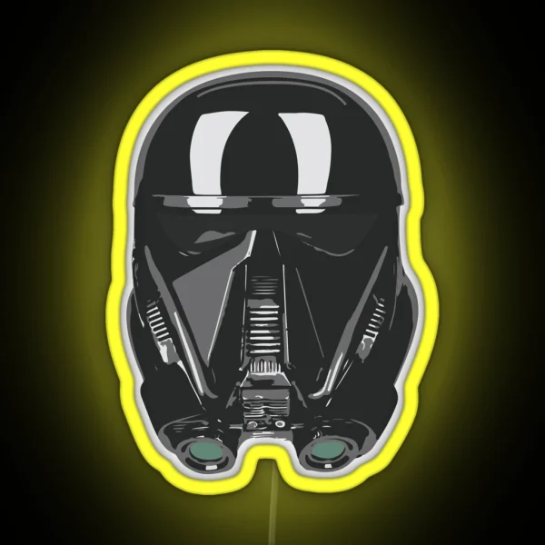 Death Trooper Helmet RGB Neon Sign
