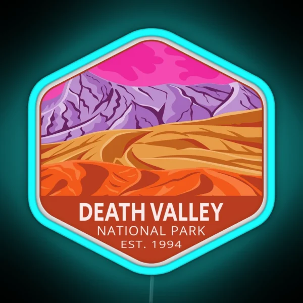 Death Valley National Park RGB Neon Sign