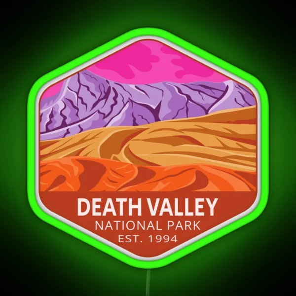 Death Valley National Park RGB Neon Sign