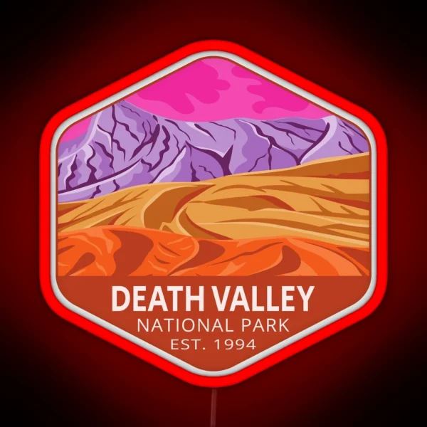 Death Valley National Park RGB Neon Sign
