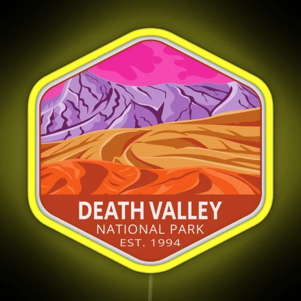 Death Valley National Park RGB Neon Sign