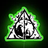 Deathly Hallow Wizard Magic Witchy RGB Neon Sign - Image 4