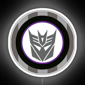 Decepticon Logo Transform Logo Transform Decepticon Logo RGB Neon Sign