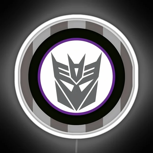 Decepticon Logo Transform Logo Transform Decepticon Logo RGB Neon Sign