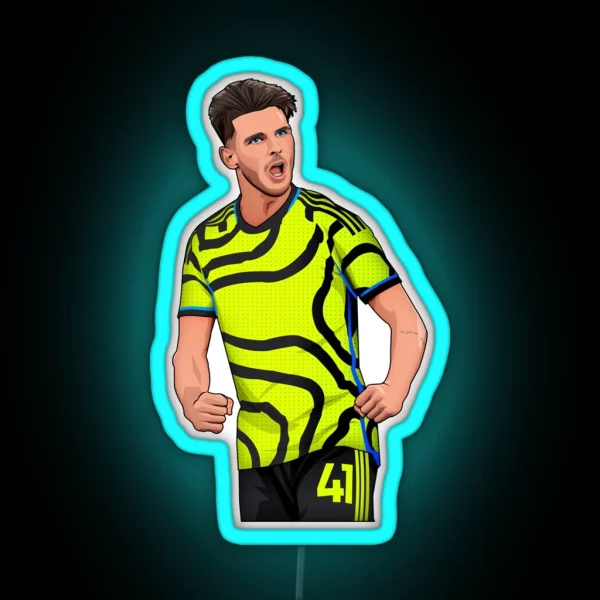 Declan Rice Arsenal Away RGB Neon Sign