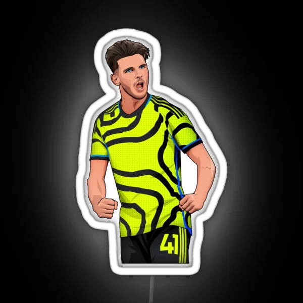 Declan Rice Arsenal Away RGB Neon Sign