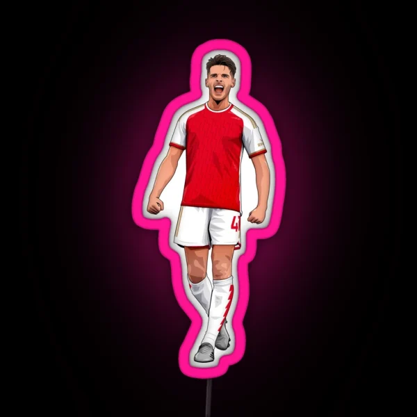 Declan Rice Arsenal RGB Neon Sign