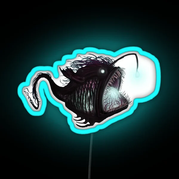 Deep Sea Angler Diceratias Nassa RGB Neon Sign