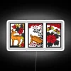 Deer Boar Butterfly Hanafuda Hand Koi Koi RGB Neon Sign - Image 4