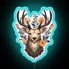 Deer Flowers RGB Neon Sign - Image 3