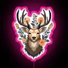 Deer Flowers RGB Neon Sign - Image 6