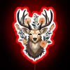 Deer Flowers RGB Neon Sign - Image 2