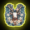 Deer Flowers RGB Neon Sign - Image 5
