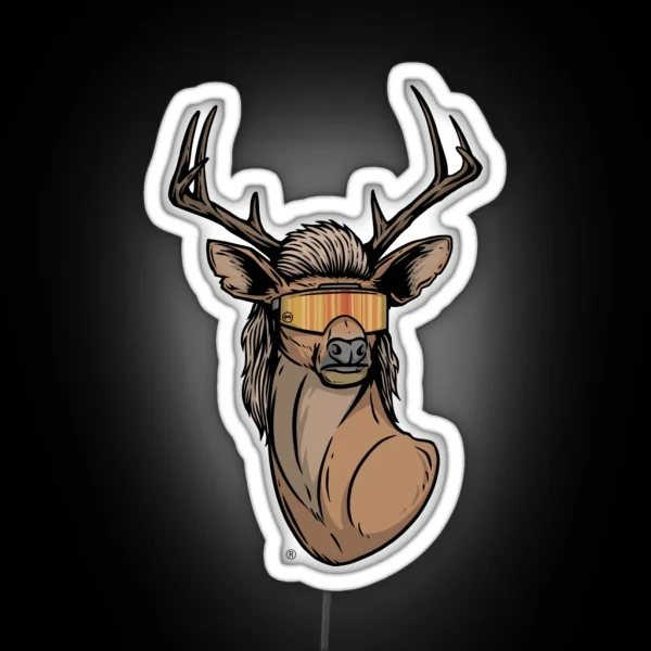 Deer Mullet 2 0 RGB Neon Sign