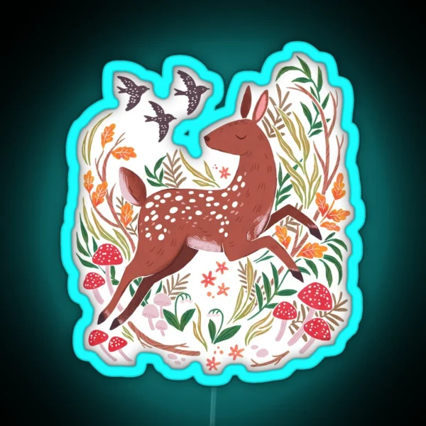 Deer Spirit Of The Forest RGB Neon Sign