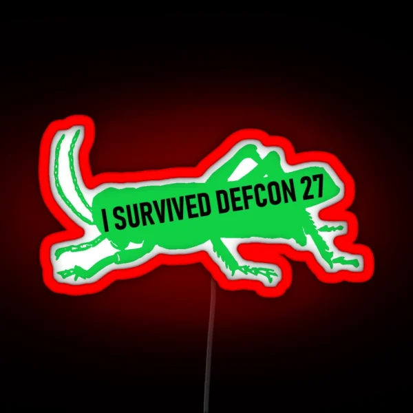 DEFCON 27 Grasshopper RGB Neon Sign