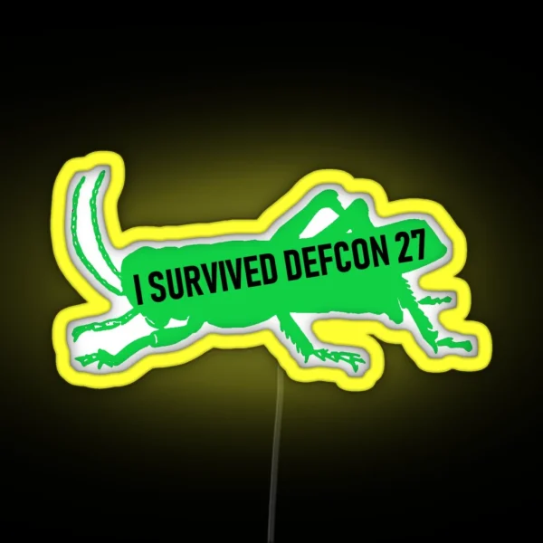 DEFCON 27 Grasshopper RGB Neon Sign
